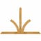 Ekena Millwork Richland Rough Sawn Timber Gable Bracket, Western Red Cedar, 72"W x 48"H x 4"D x 4"F, 16/12 Pitch GBW072X48X0404RIC00RWR - alternate 1